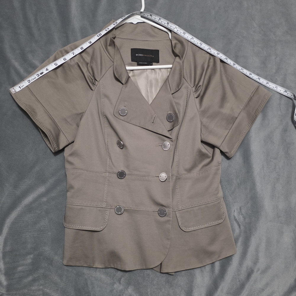 BCBGMaxAzria Khaki Double-Breasted Blazer - Picture 7 of 7